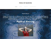 Tablet Screenshot of poolsofblessing.com